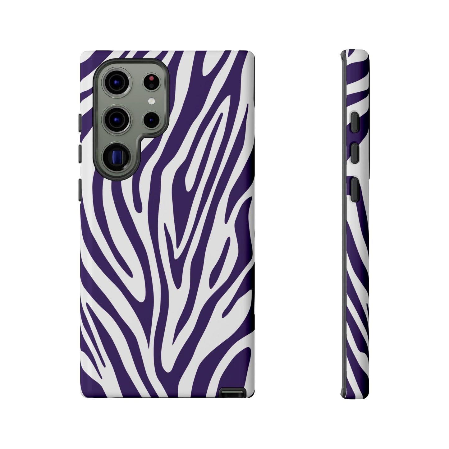 Graphic Purple Tiger Print Phone Case
