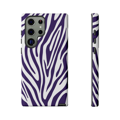 Graphic Purple Tiger Print Phone Case