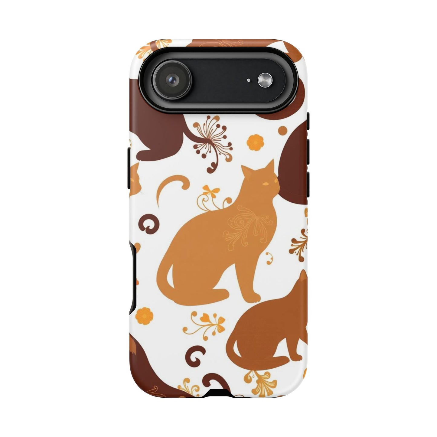 iPhone 17 Air / Matte Phone Case - Abstract Cat Pattern Phone Case