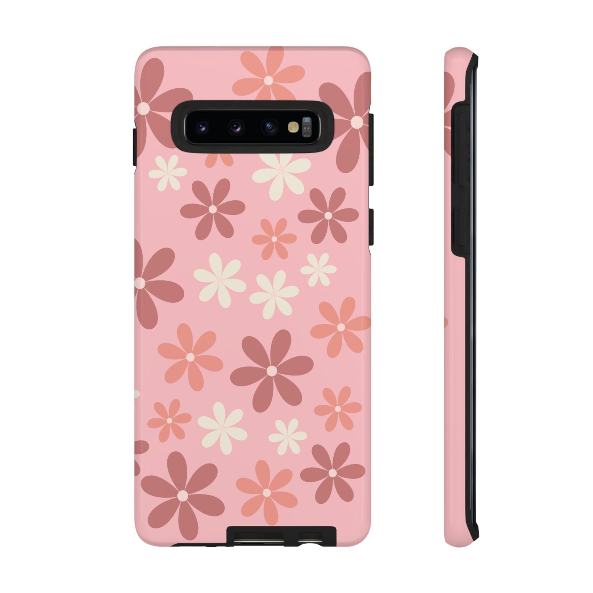 Cute Pink Floral Pattern Phone Case - Pink Phone Case - Samsung Galaxy S10 / Glossy