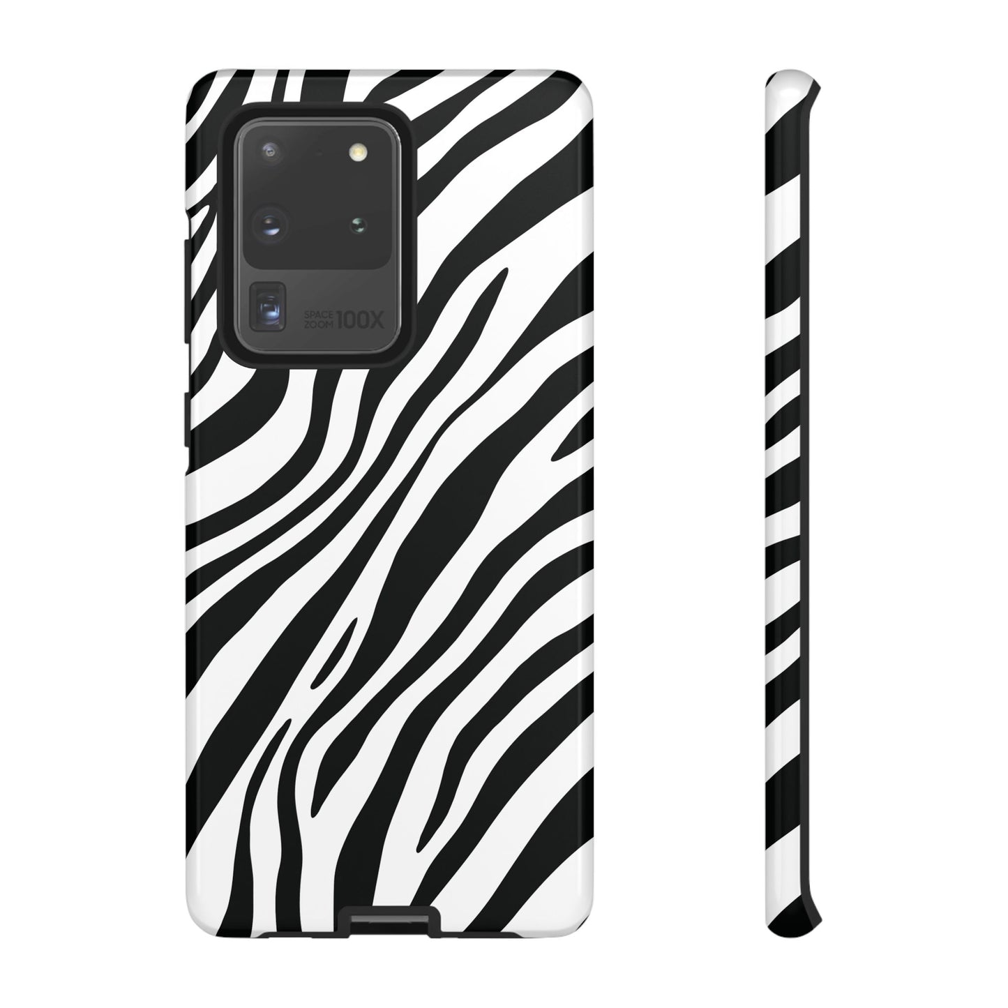 Modern Monochrome Zebra Print Phone Case