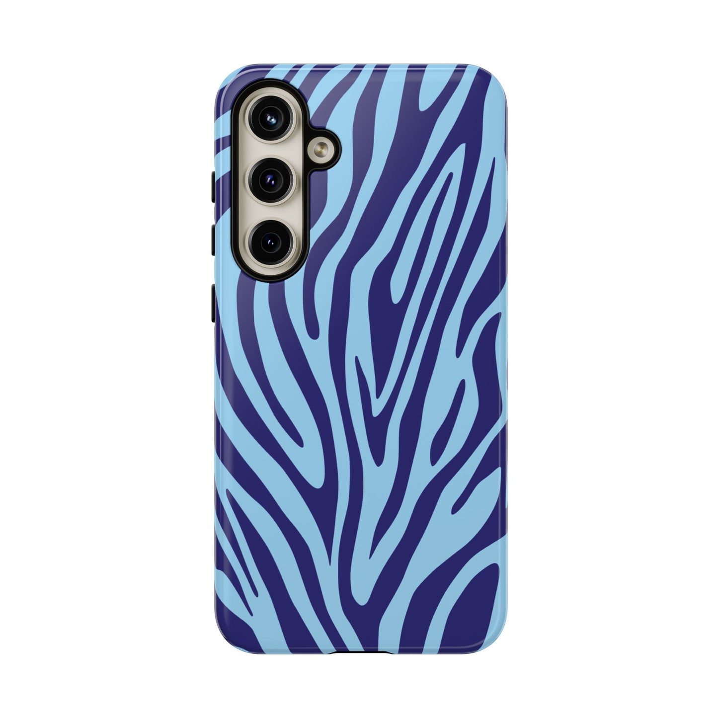 Boutique Sky Blue Tiger Print Phone Case