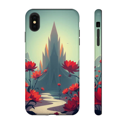 iPhone XS MAX / Glossy Phone Case - Gothic Alien Garden Design Phone Case