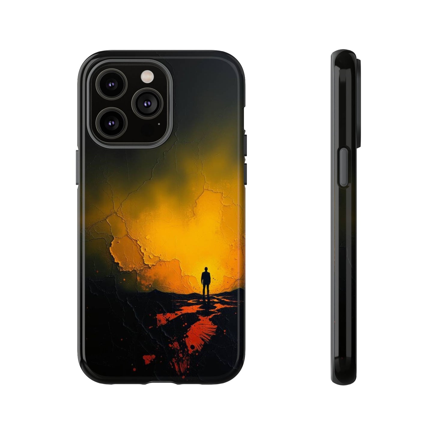 Acrylic Mysterious Figure Phone Case