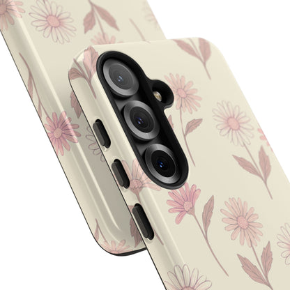 Pretty Blush Daisy Pattern Phone Case