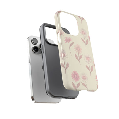 Pretty Blush Daisy Pattern Phone Case