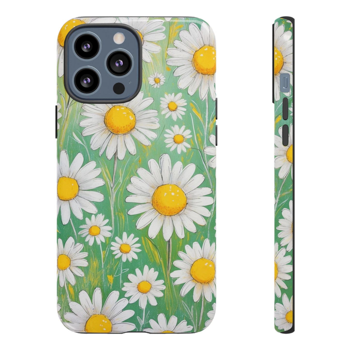 iPhone 13 Pro Max / Glossy Phone Case - Daisies Floral Pattern 4 Phone Case