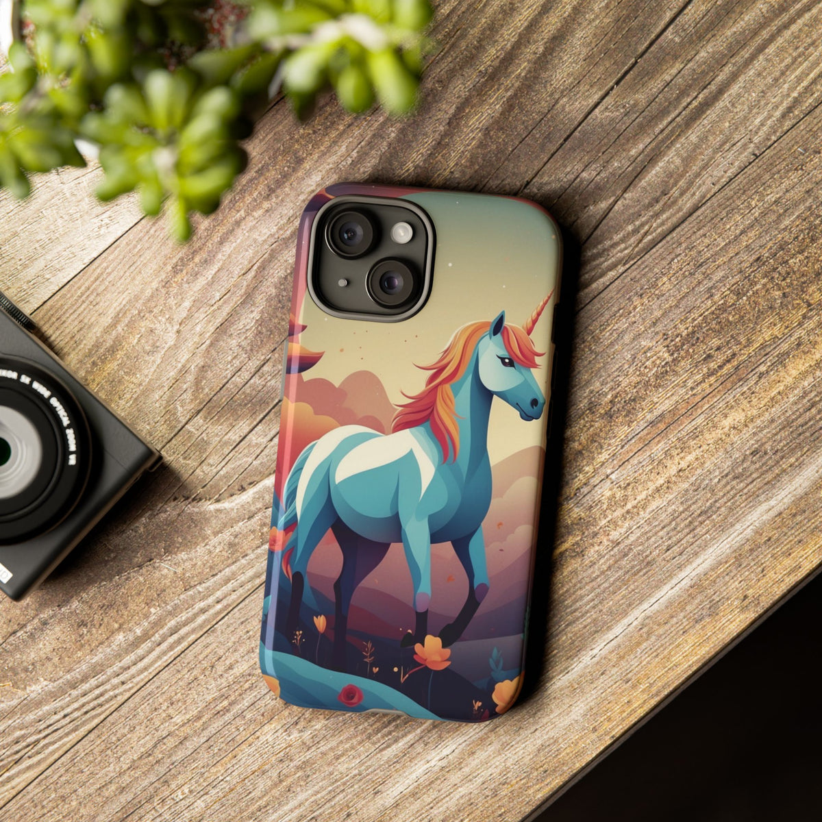 Stylised Unicorn Design Phone Case - Multicolor Phone Case
