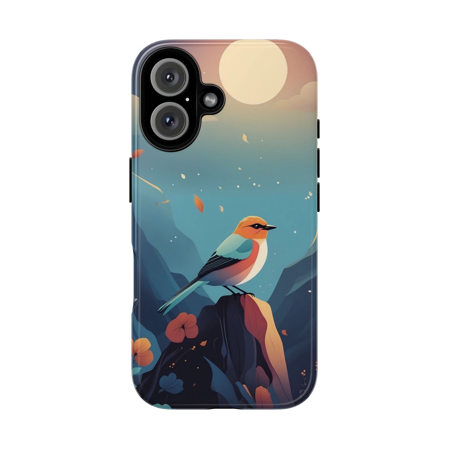iPhone 16 / Glossy Phone Case - Stylised Bird Design Phone Case