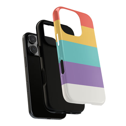 Pastel Rainbow Stripe Pattern Phone Case - Phone Case