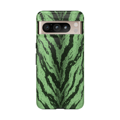 Sage Tiger Print Phone Case