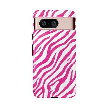 Stylish Hot Pink Zebra Print Phone Case