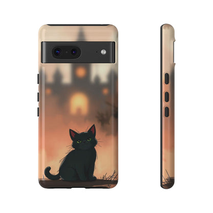 Cute Gothic Cat Design Phone Case - Multicolor Phone Case - Google Pixel 7 / Glossy
