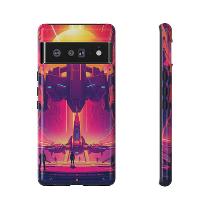 Google Pixel 6 Pro / Glossy Phone Case - Alien Landing Pad Design Phone Case