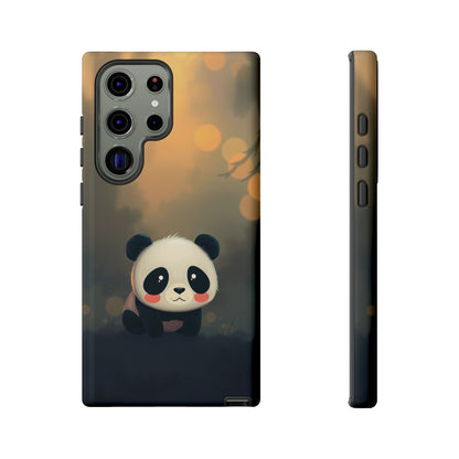 Cute Gothic Panda Design Phone Case