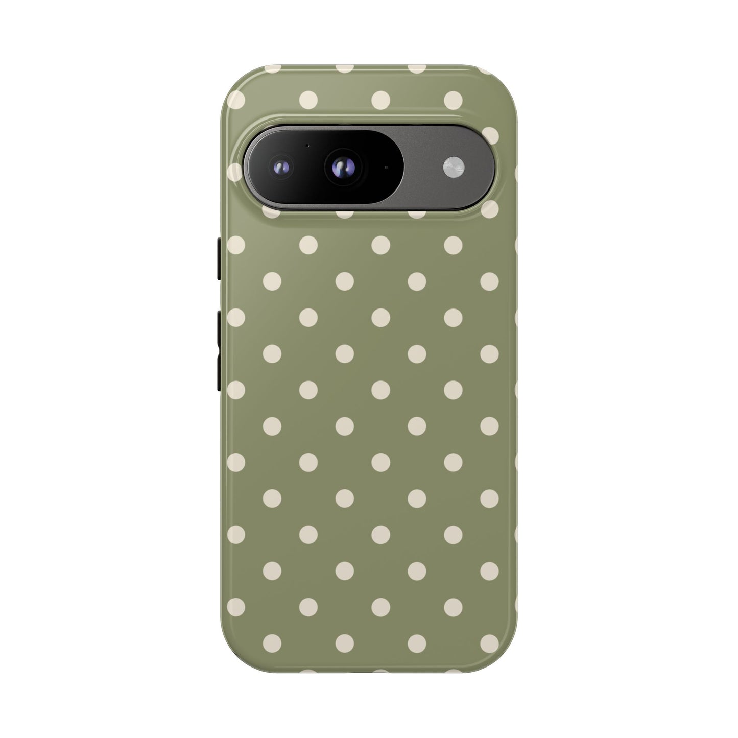 Green & White Dot Pattern Phone Case