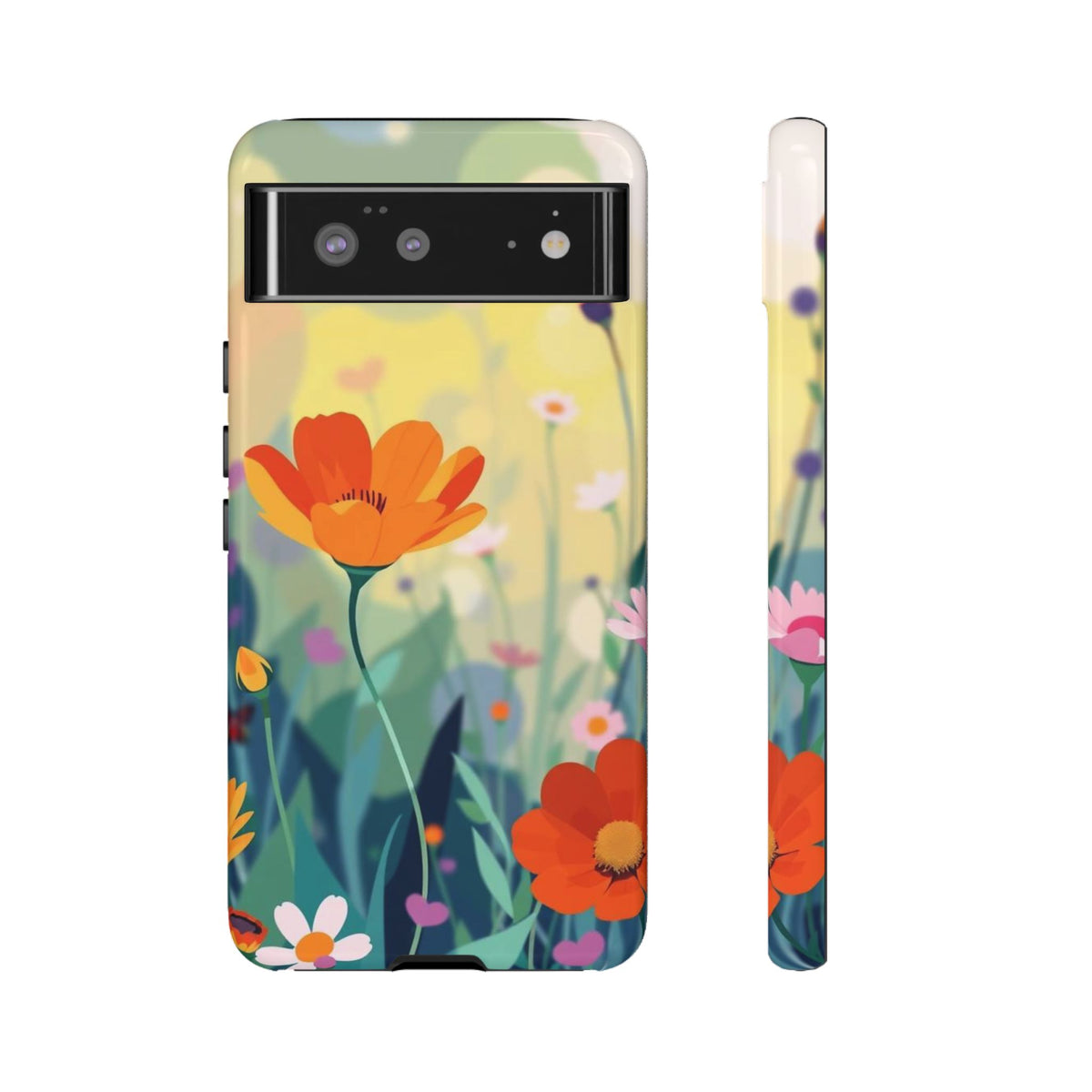 Pop Art Style Wildflower Design Phone Case - Multicolor Phone Case - Google Pixel 6 / Glossy