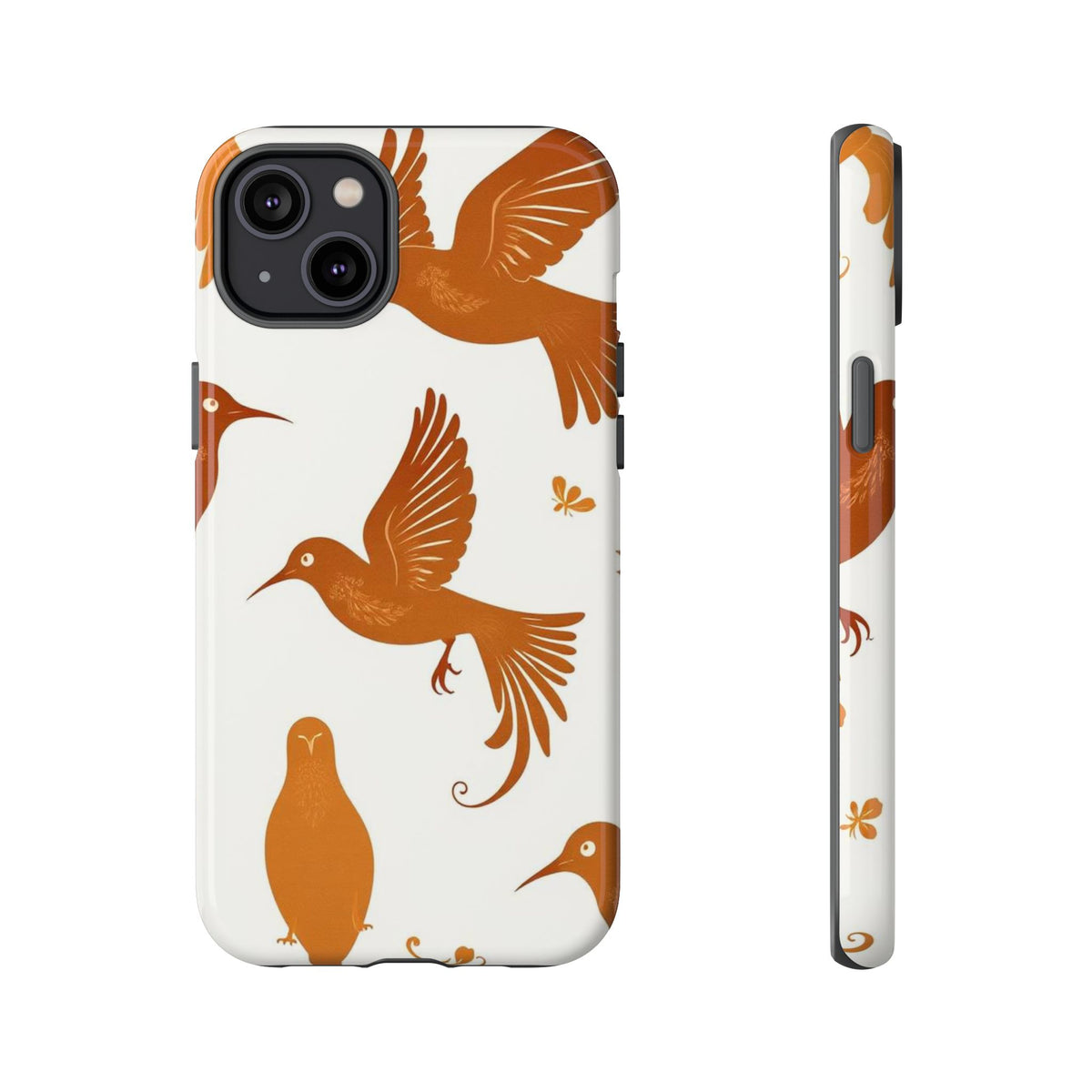 Abstract Bird Pattern Phone Case - Multicolor Phone Case - iPhone 14 Plus / Glossy