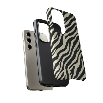 Chic Ivory Zebra Print Phone Case