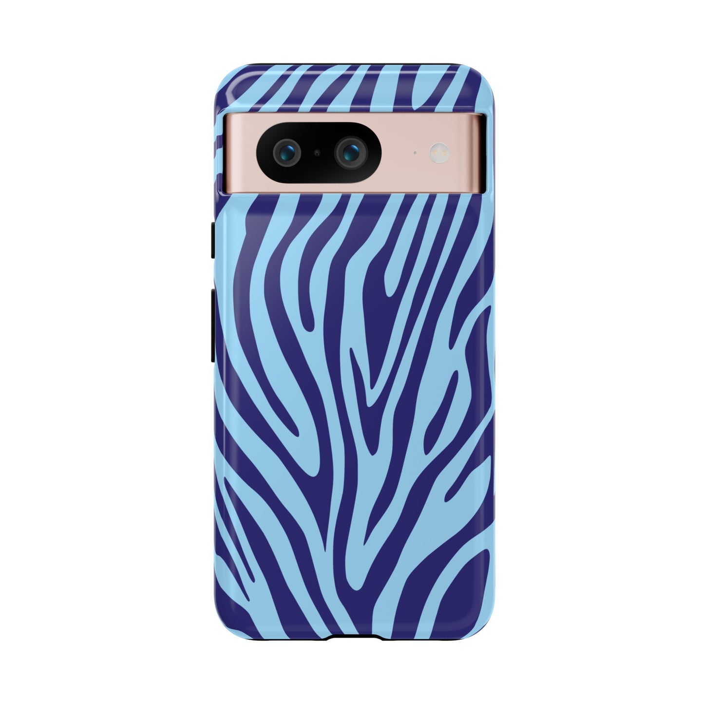 Boutique Sky Blue Tiger Print Phone Case