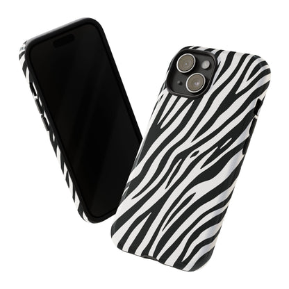 Monochrome Tiger Print Phone Case
