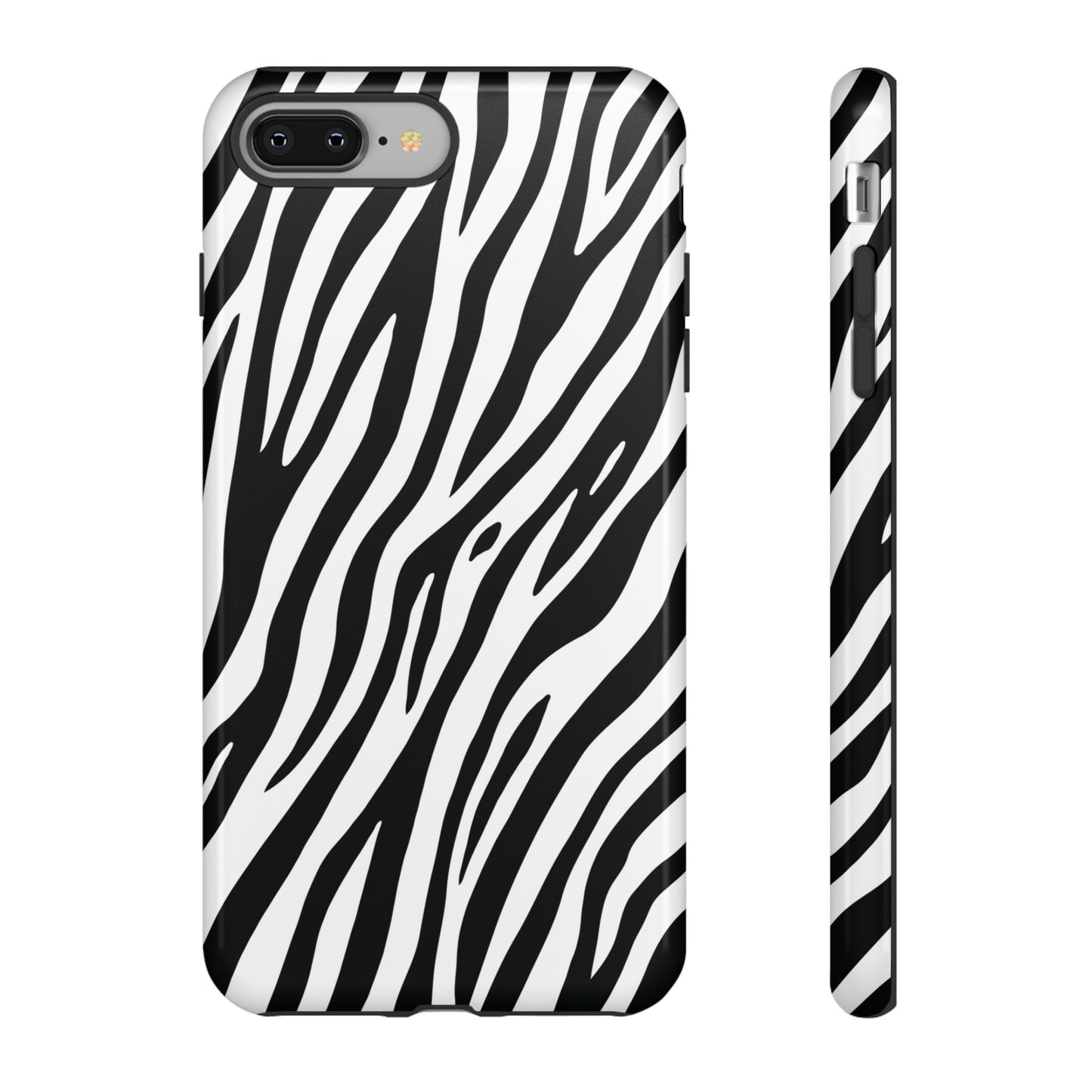 Monochrome Tiger Print Phone Case