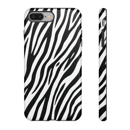Monochrome Tiger Print Phone Case