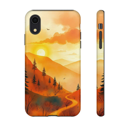 Golden Sunset Design Phone Case - Multicolor Phone Case - iPhone XR / Glossy