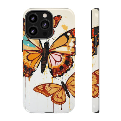 iPhone 13 Pro / Glossy Phone Case - Abstract Butterflies Design Phone Case