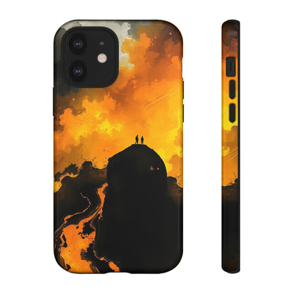iPhone 12 / Glossy Phone Case - Gothic Watercolour Scene Phone Case