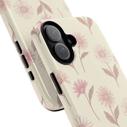 Pretty Blush Daisy Pattern Phone Case