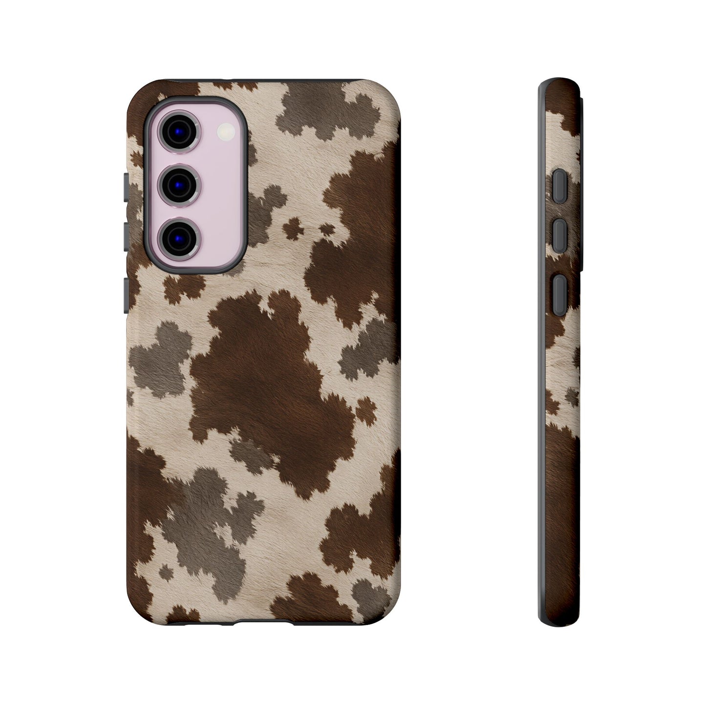 Stylish Mocha Cow Print Phone Case
