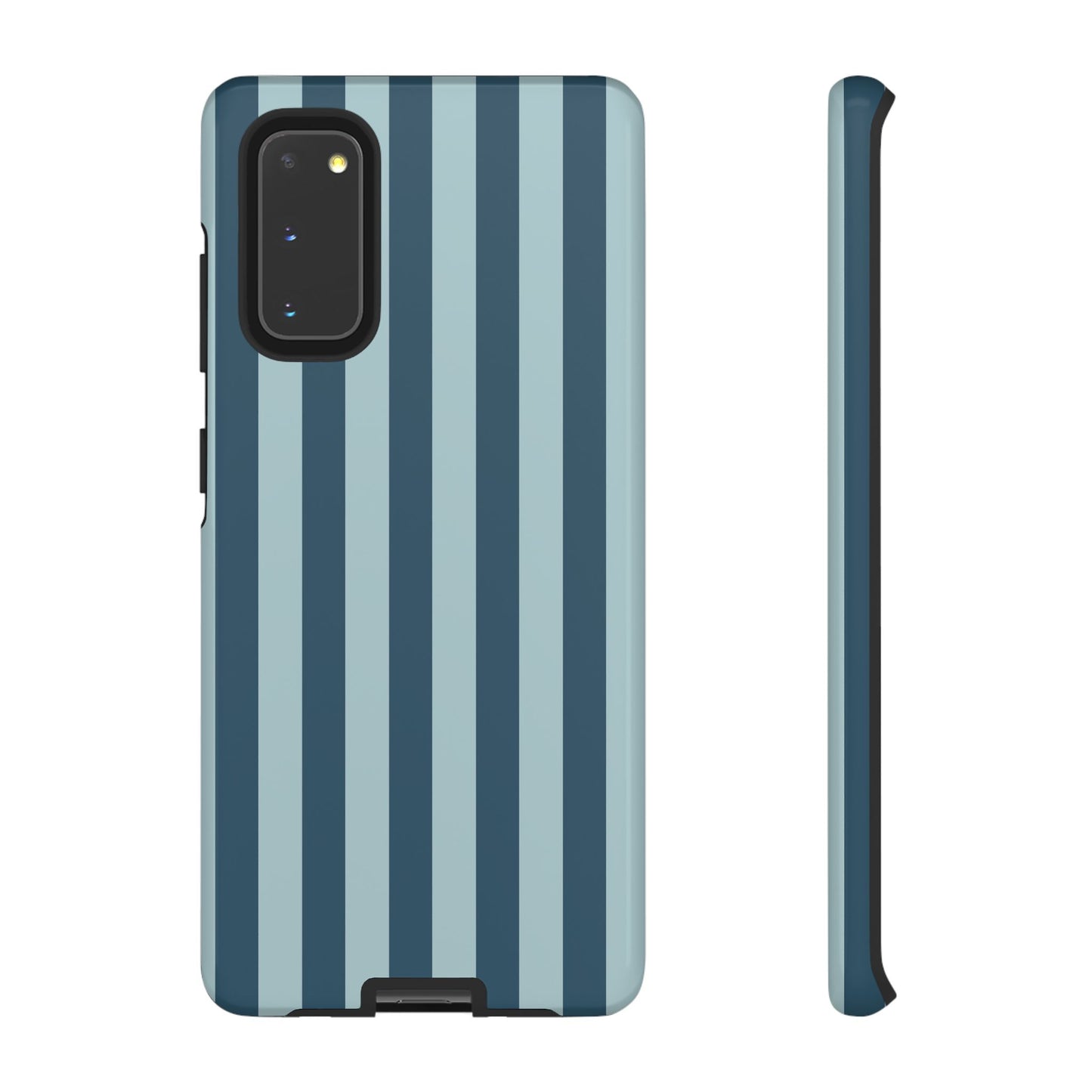 Samsung Galaxy S20 / Glossy Phone Case - ’Blue Stripe Pattern’ Phone Case