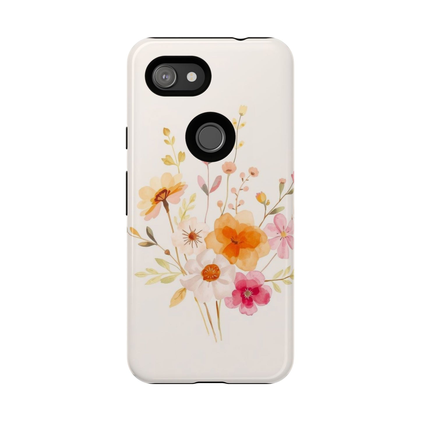 Boho Chic Watercolour Flower Pattern Phone Case
