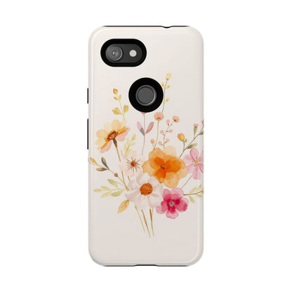 Boho Chic Watercolour Flower Pattern Phone Case
