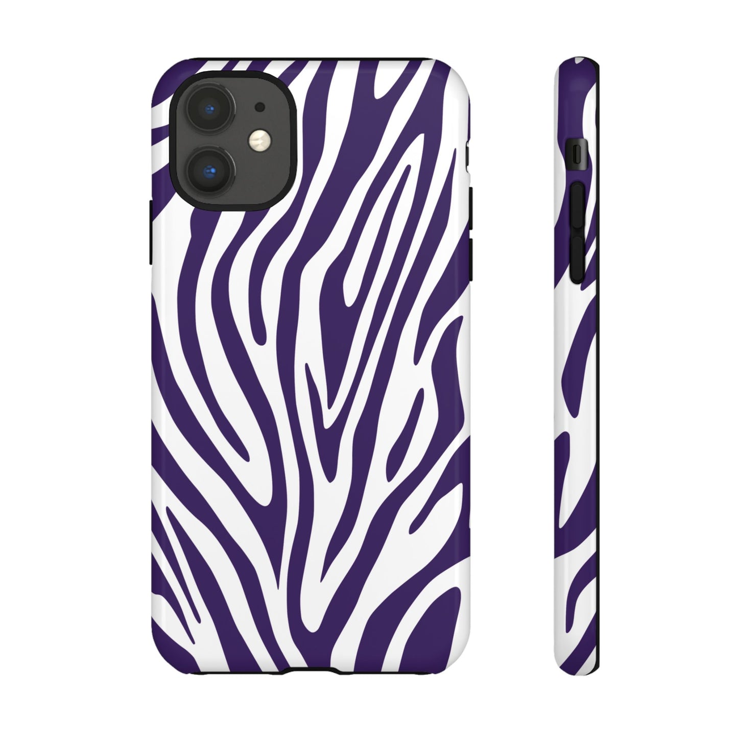 Graphic Purple Tiger Print Phone Case