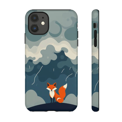iPhone 11 / Glossy Phone Case - Stormy Fox Design Phone Case