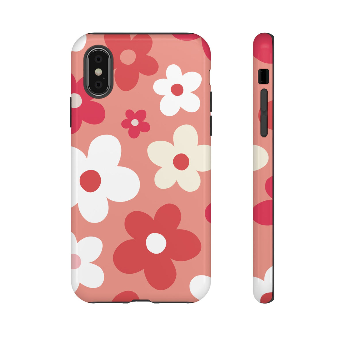 Cute Pink Daisy Pattern #1 Phone Case - Pink Phone Case - iPhone X / Glossy