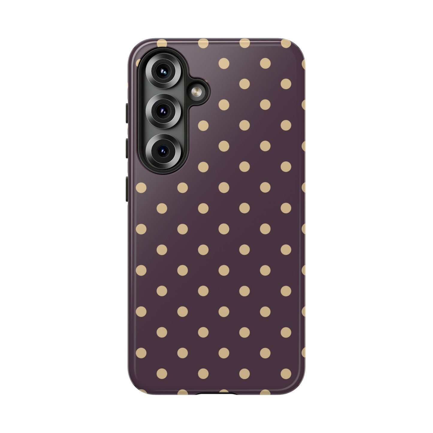 Purple with Yellow Dot Pattern Phone Case