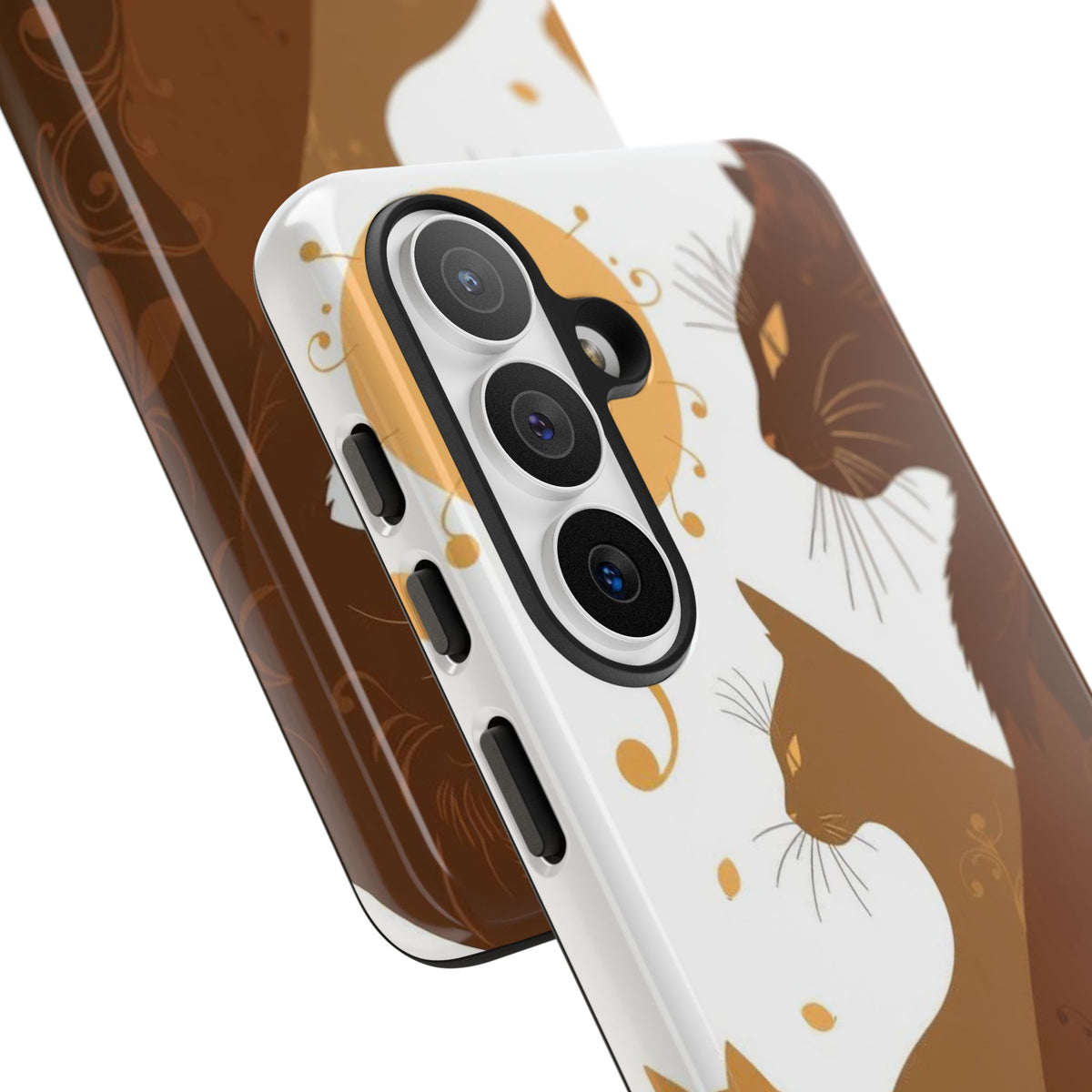 Abstract Cat Pattern Design Phone Case - Multicolor Phone Case