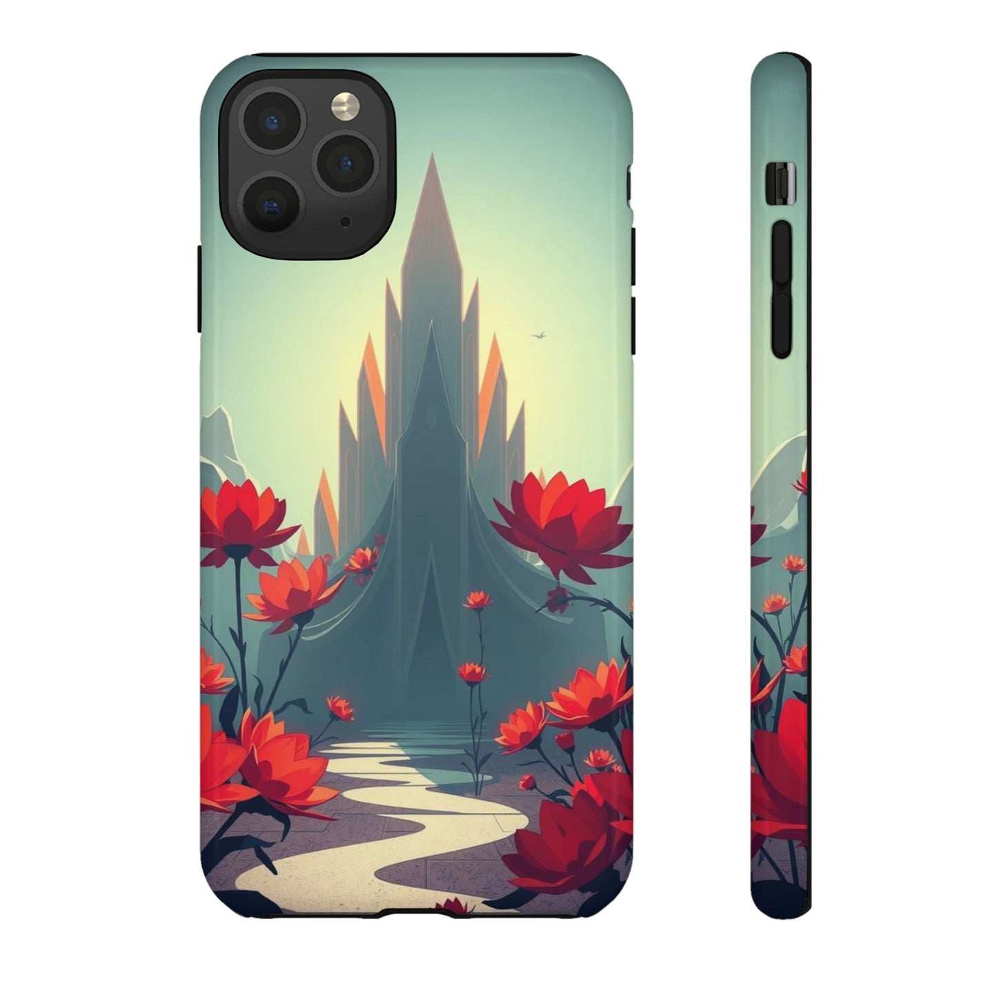 iPhone 11 Pro Max / Glossy Phone Case - Gothic Alien Garden Design Phone Case