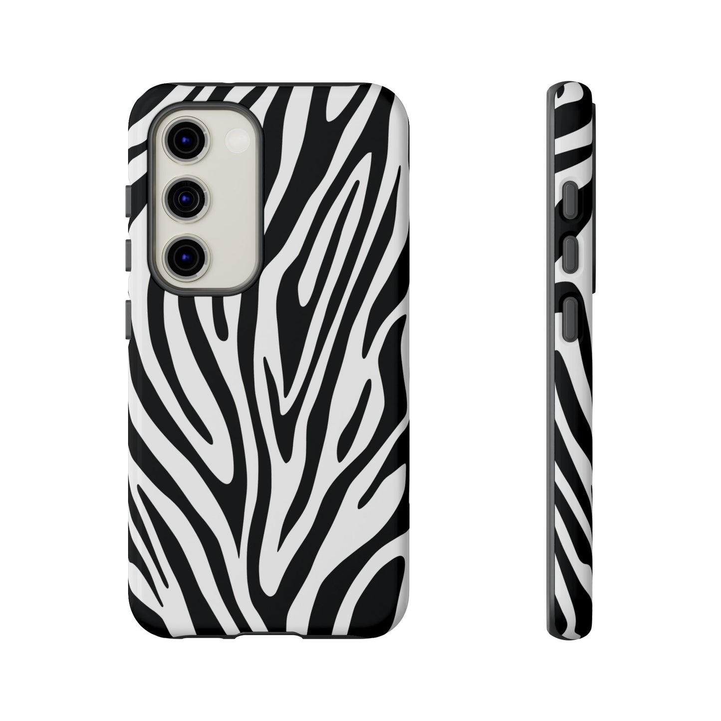 Classic Monochrome Tiger Print Phone Case