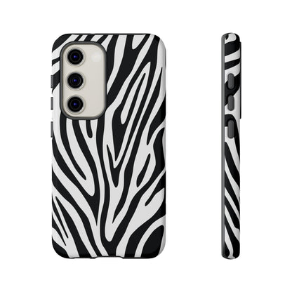 Classic Monochrome Tiger Print Phone Case