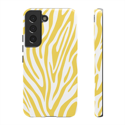 Graphic Yellow Tiger Print Phone Case