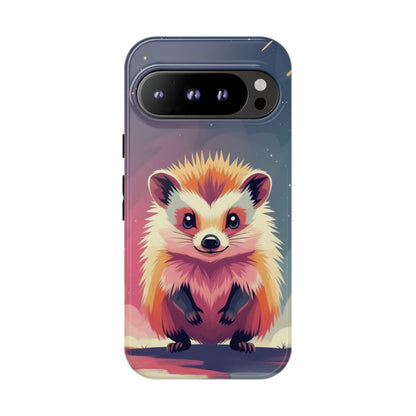 Google Pixel 9 Pro / Glossy Phone Case - Stylised Hedgehog Design Phone Case