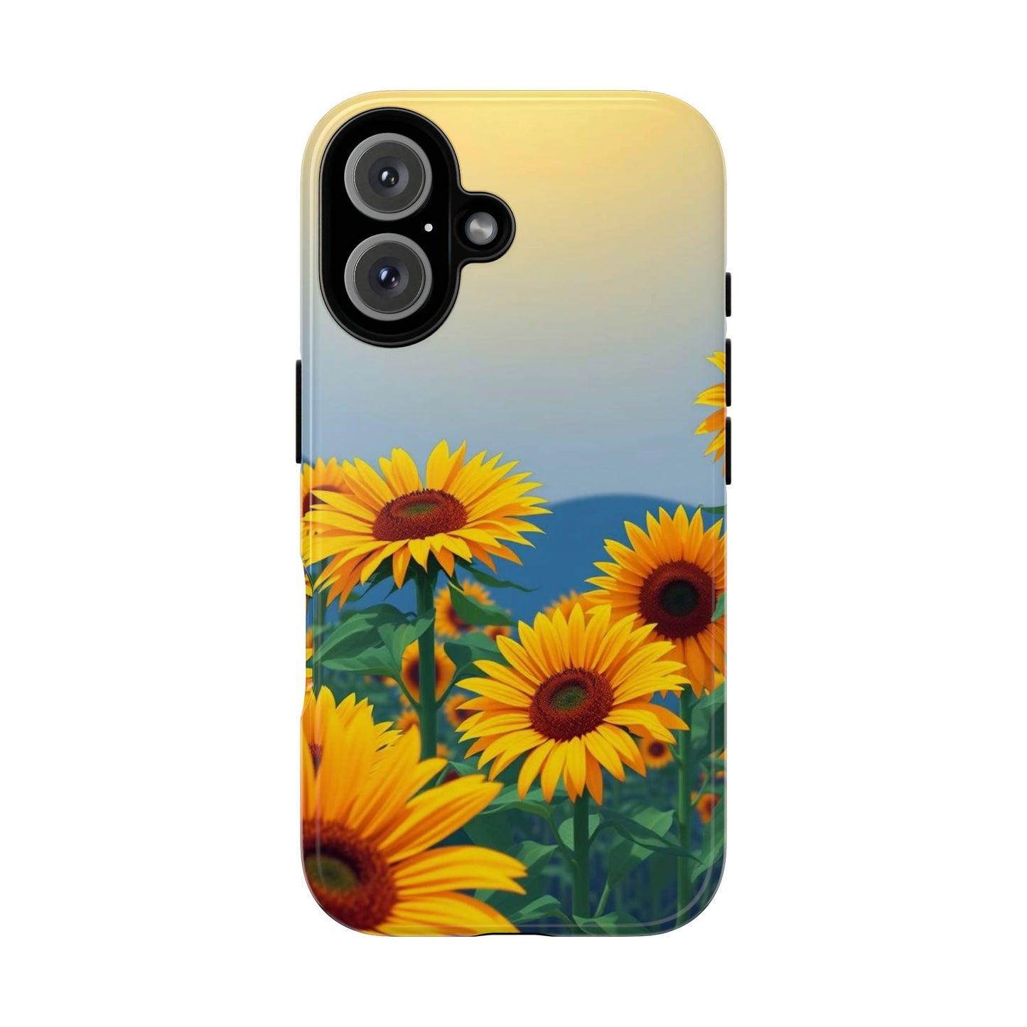 iPhone 16 / Glossy Phone Case - Sunflowers Design Phone Case