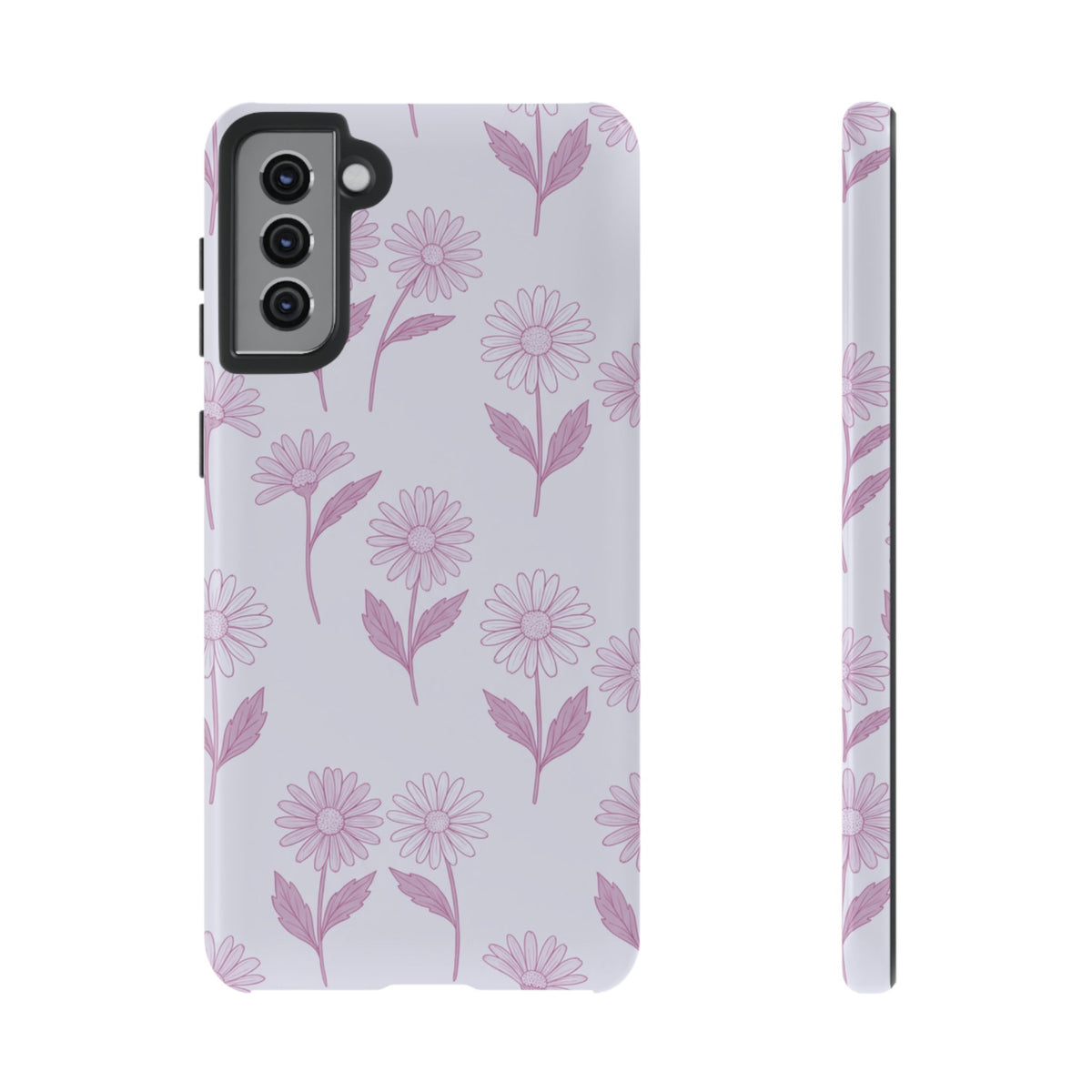 Pretty Lilac Daisy Pattern Phone Case