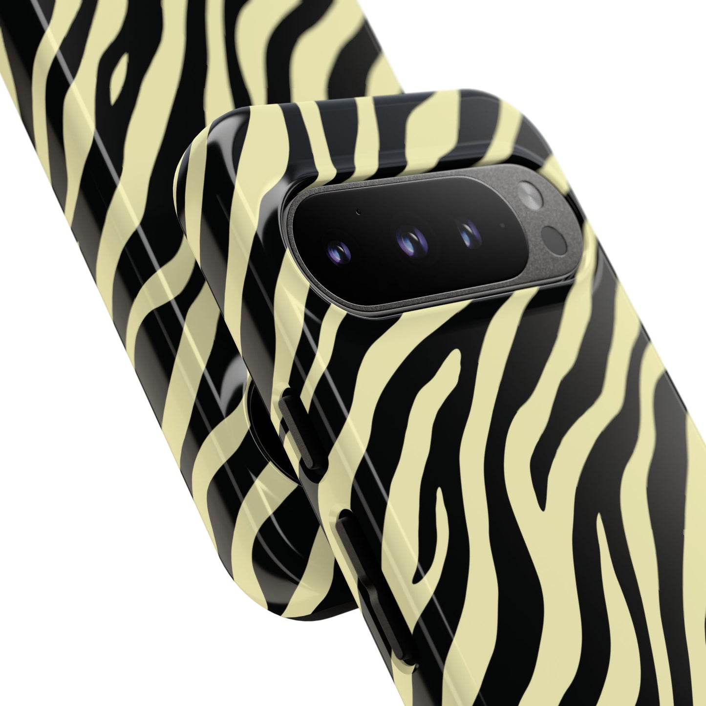 Stylish Neutral Zebra Print Phone Case