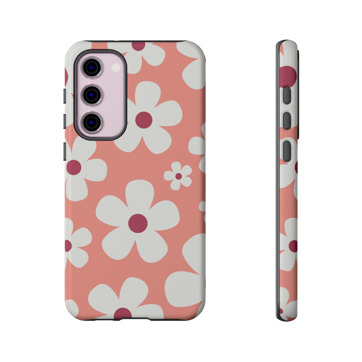 Cute Pink Daisy Pattern #2 Phone Case - Pink Phone Case - Samsung Galaxy S23 Plus / Glossy