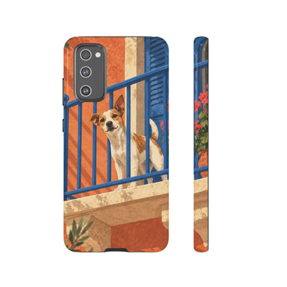 Jack Russell Terrier Balcony Busybody Phone Case - Multicolor Phone Case - Samsung Galaxy S20 FE / Glossy